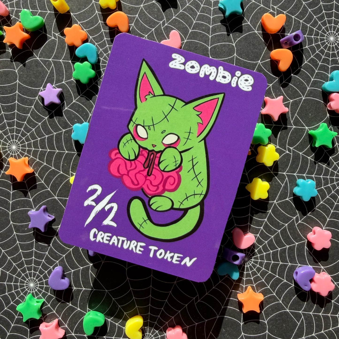 Kawaii Cat Zombie Token