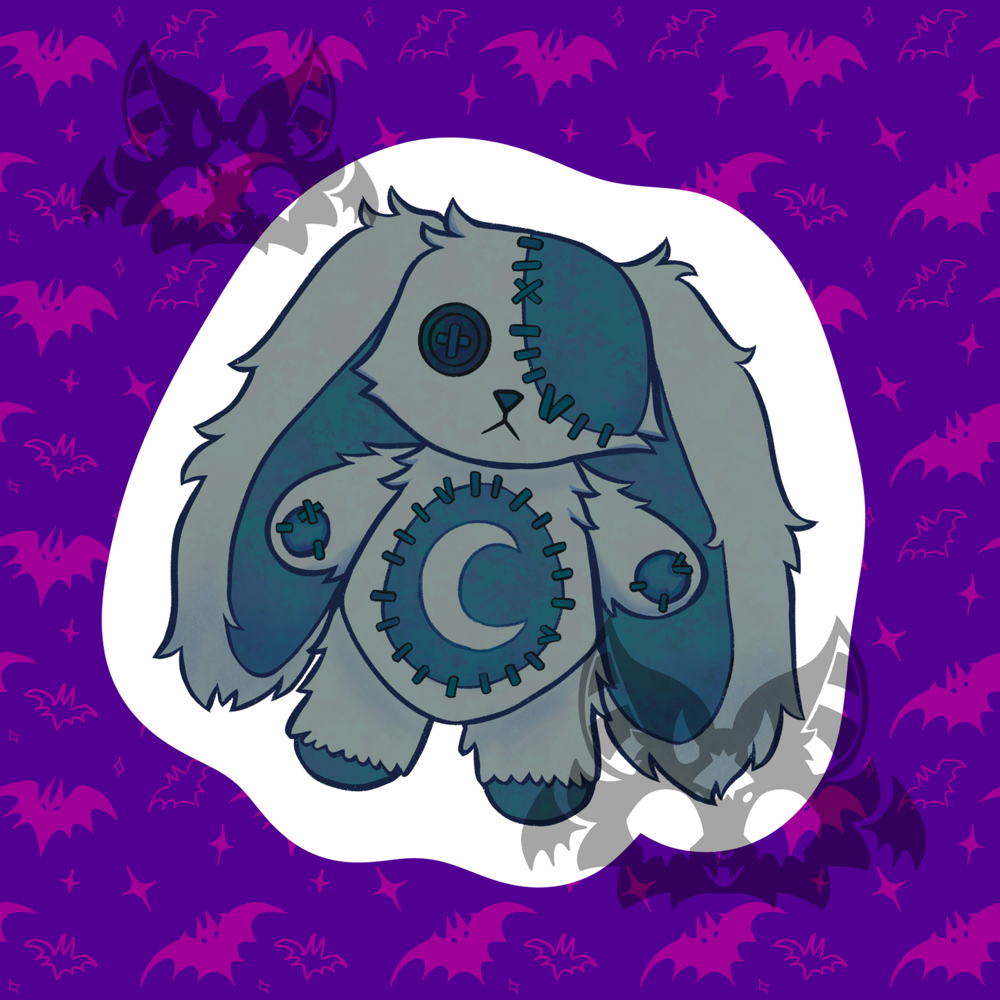 Moon Rabbit Sticker
