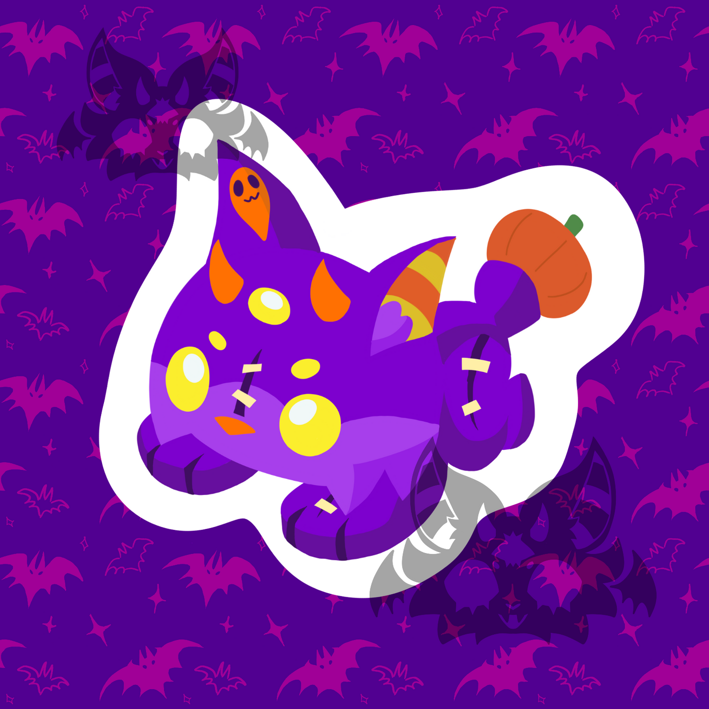 GHOST Animal Jam Plush Sticker